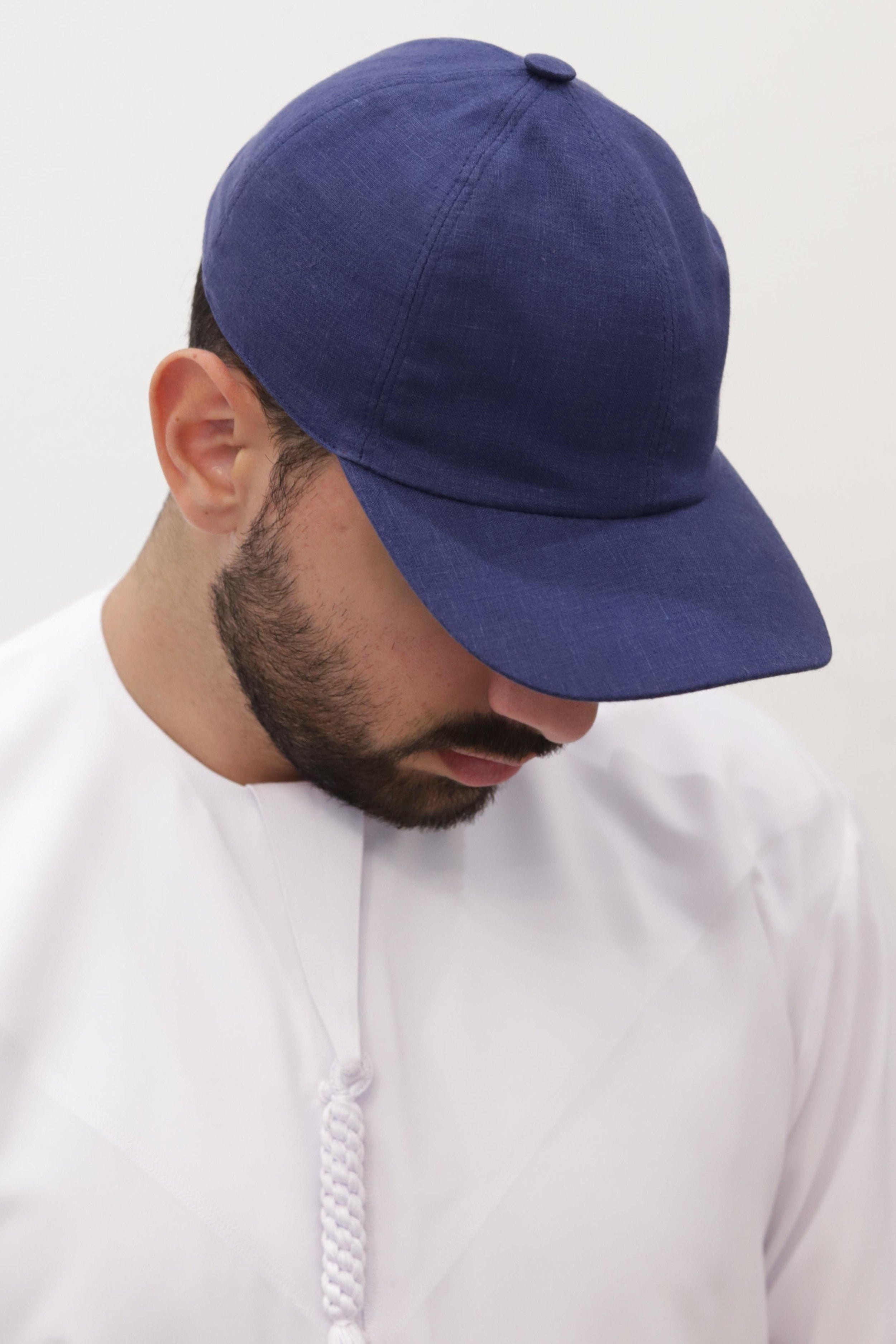 PCL 001 BLUE - BASEBALL CAP LINEN
