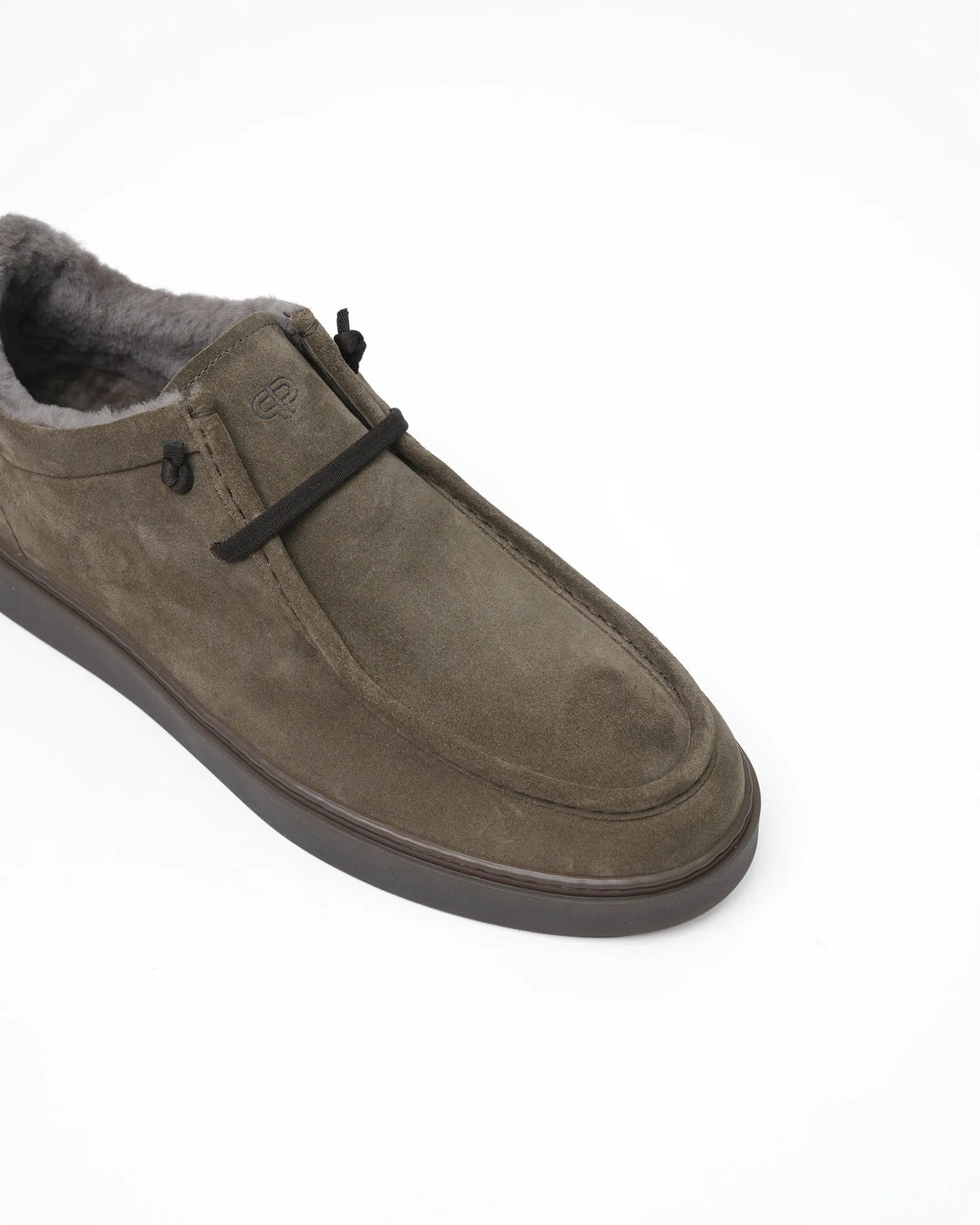 Men's Suede Lace-Up Moccasin - Taupe