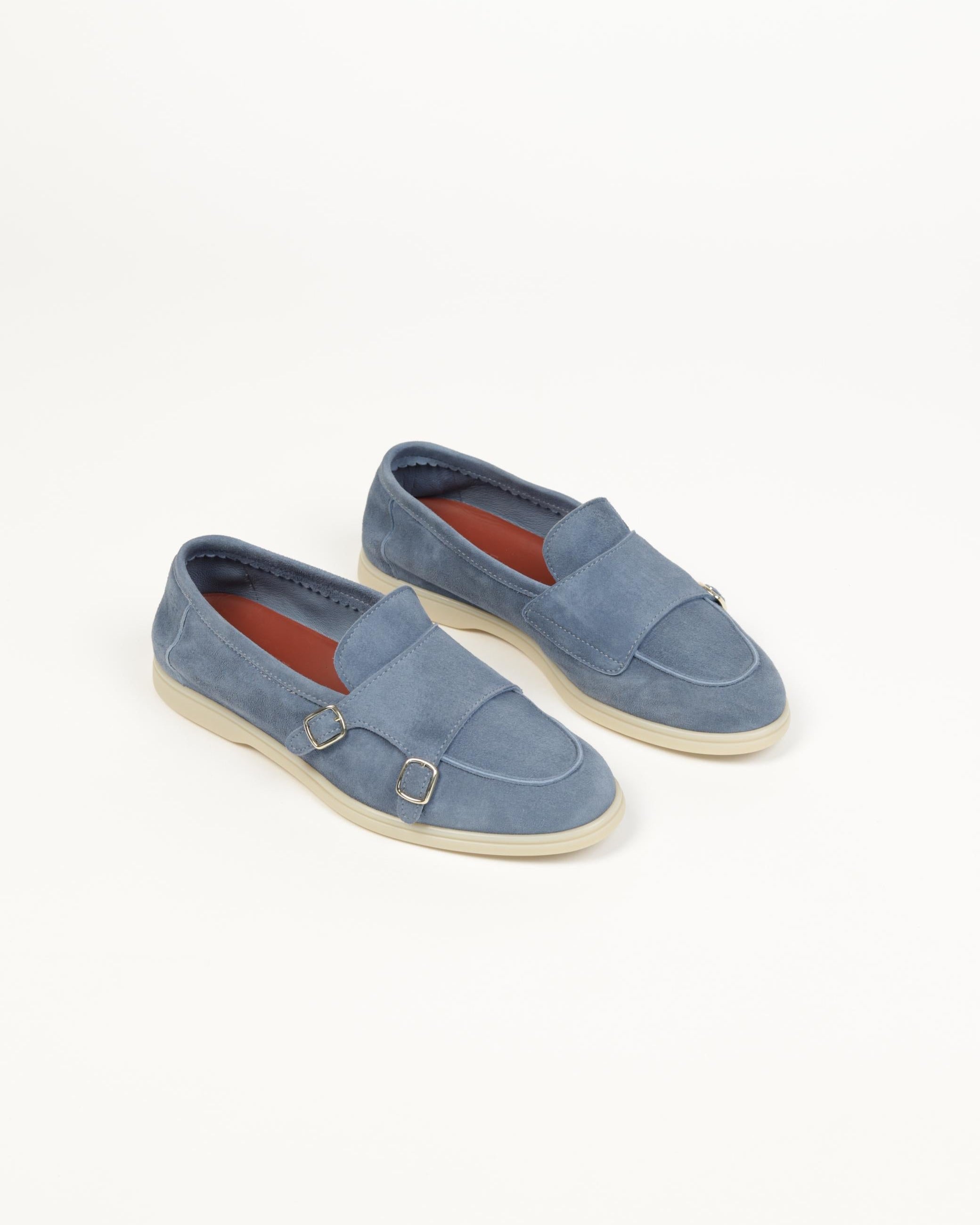 PS - D5338 Loafer Monk Walk LUX - REVERSE - BLUE