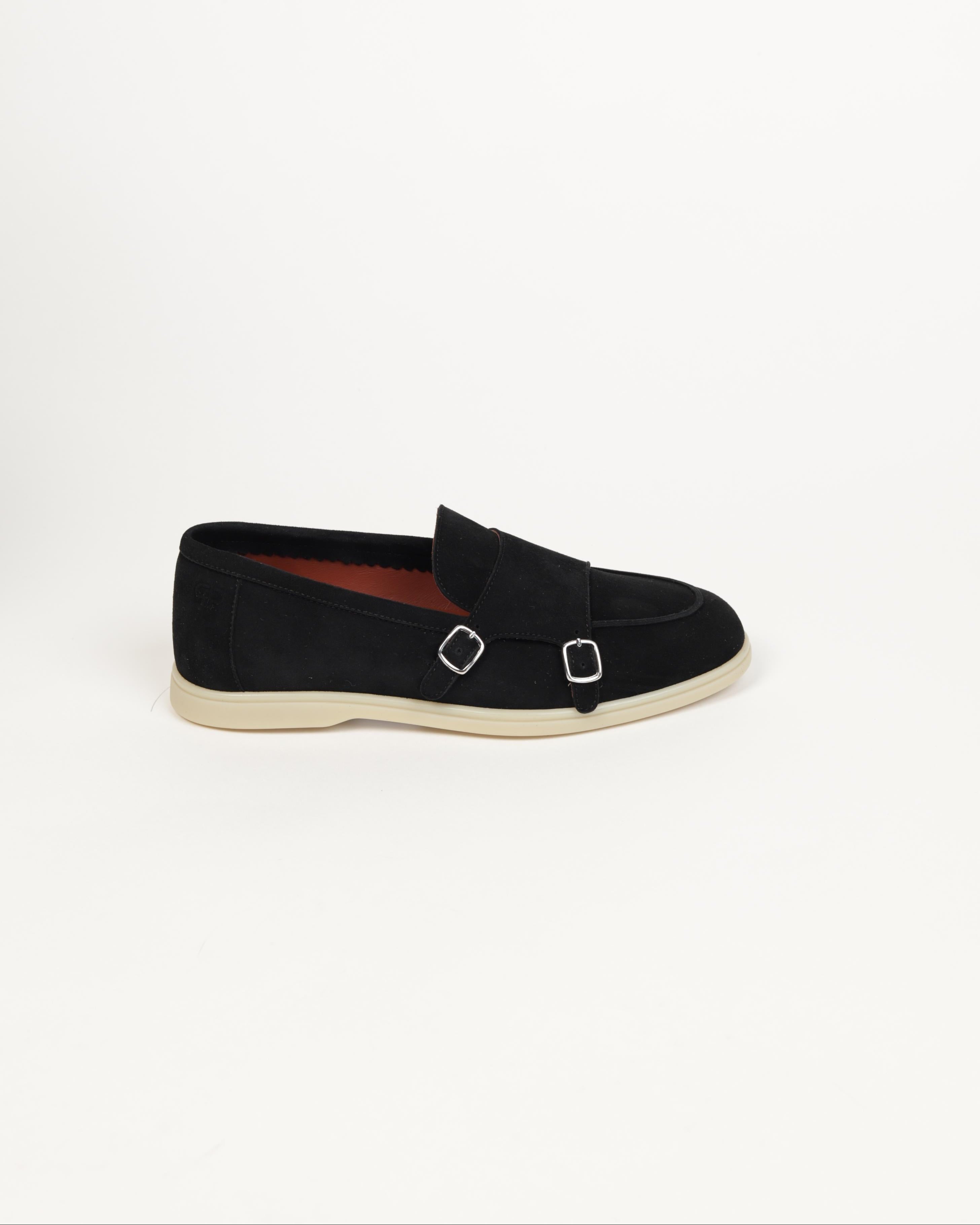 PS-U5338 SMV Loafer MONK - Velour Black