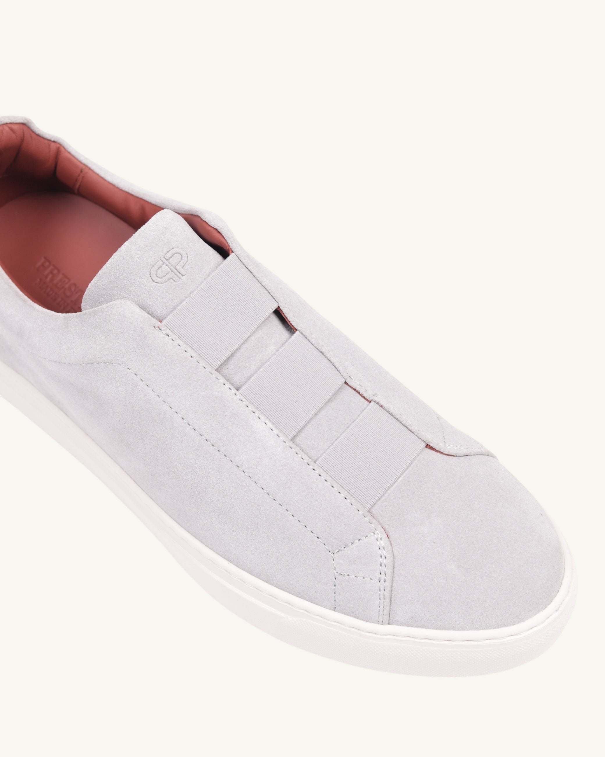 PS - U5332 Sneaker Triple Stitches Velour Grey- LIGHTWEIGHT