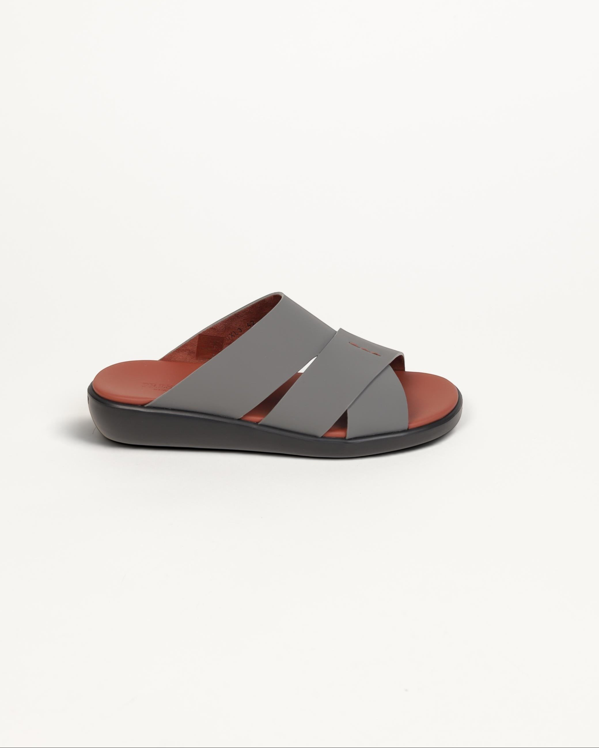 Prestige PG-XL3 Lord Gommato men's extra light sandals in anthracite grey with a comfortable contoured footbed