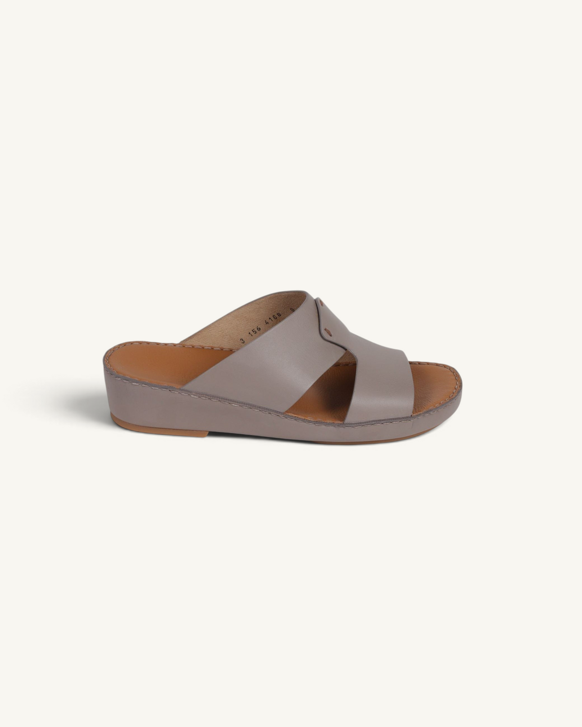 Prestige Heritage NC classic mink leather sandals with a comfortable wedge sole and wide strap design