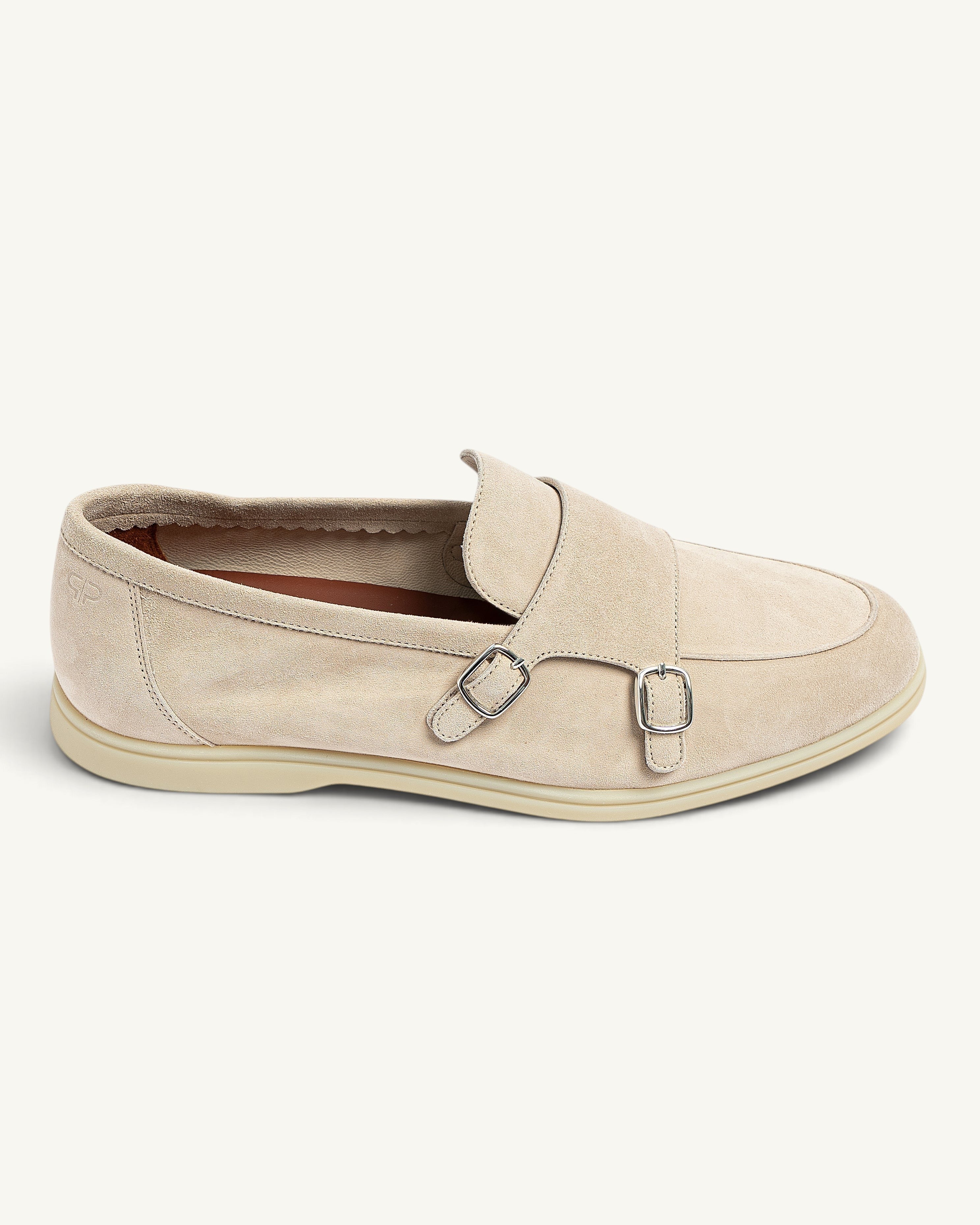 PS - D5338 Loafer Monk Walk REVERSE - Ivory