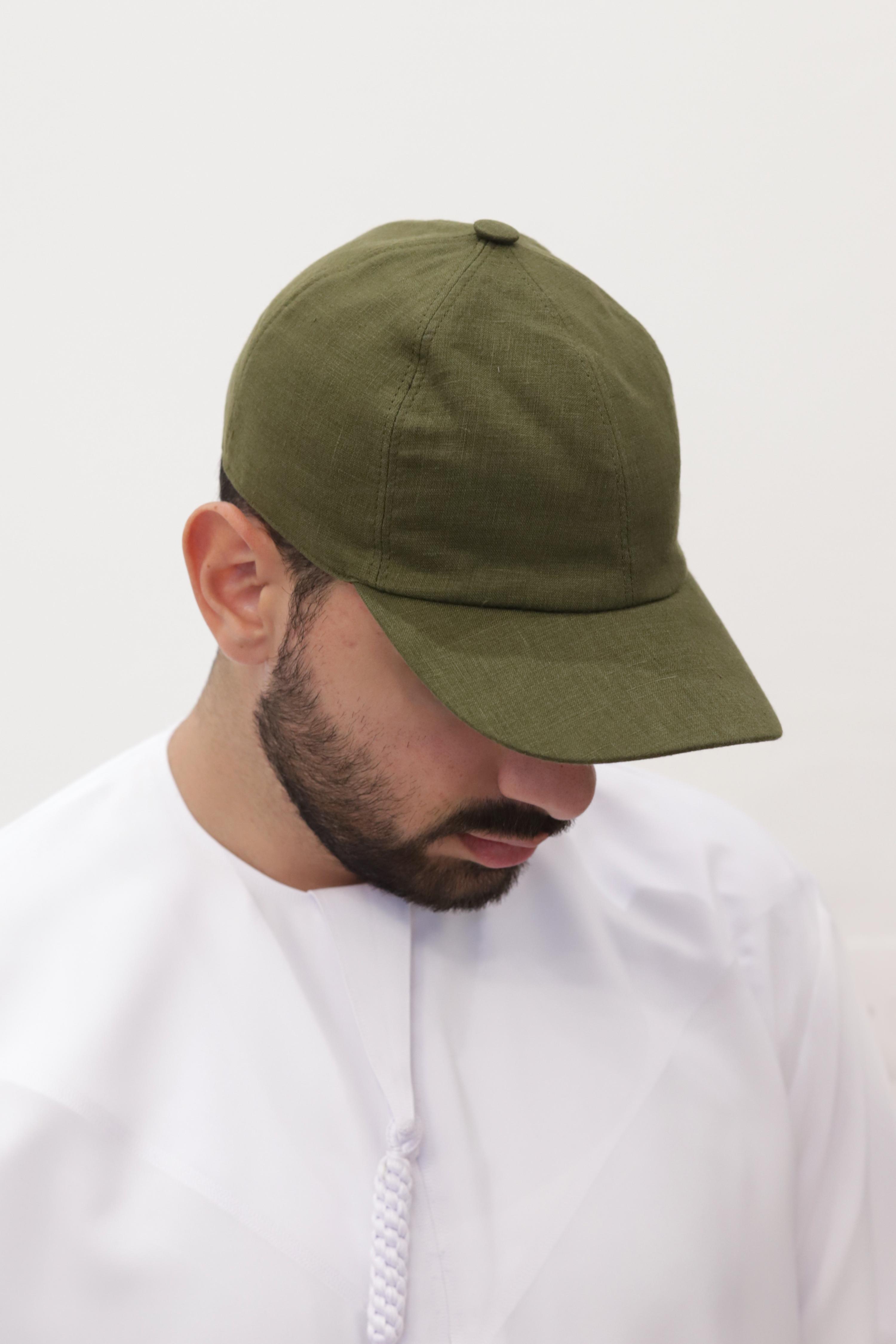 PCL 004 GREEN - BASEBALL CAP LINEN