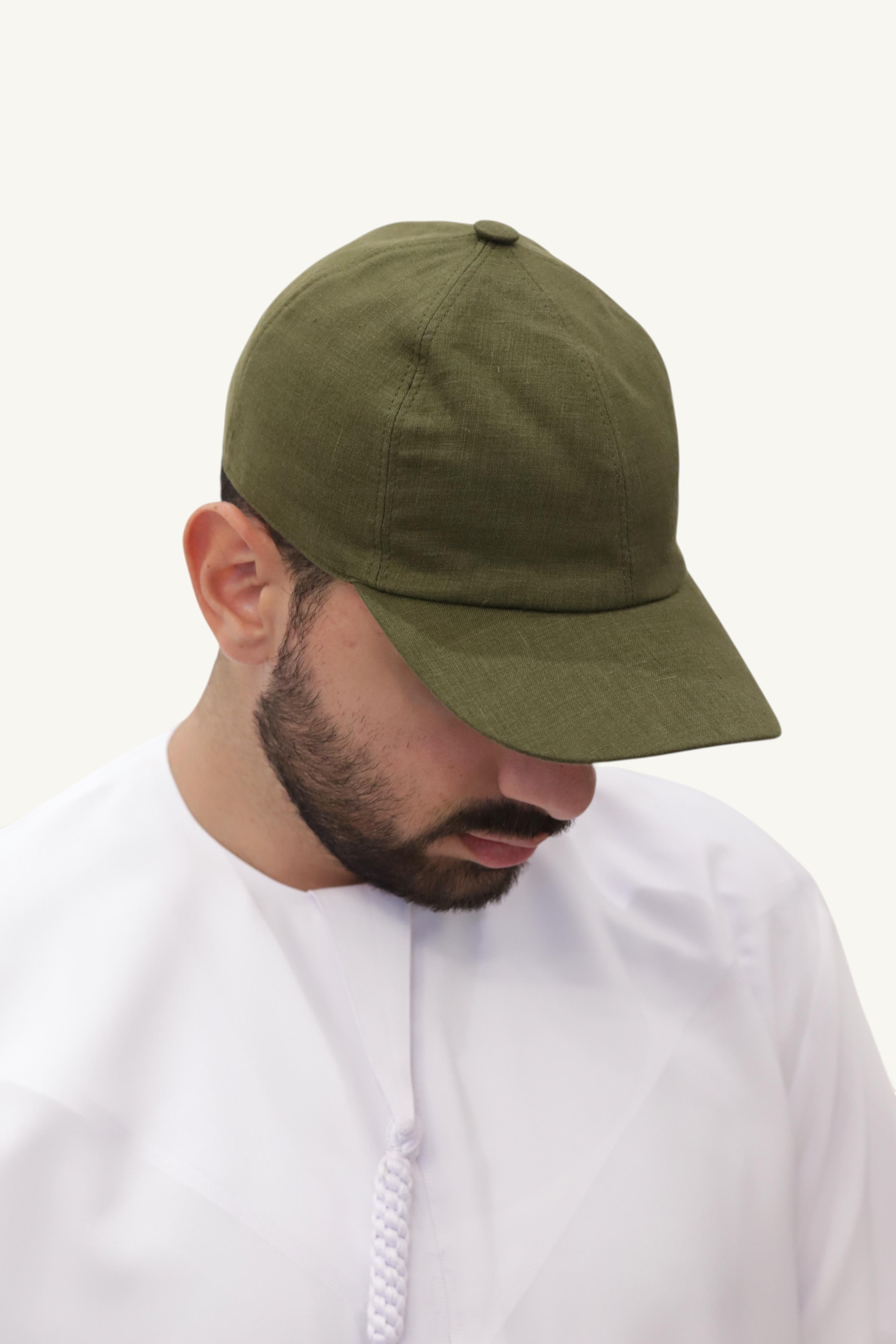 PCL 004 GREEN - BASEBALL CAP LINEN
