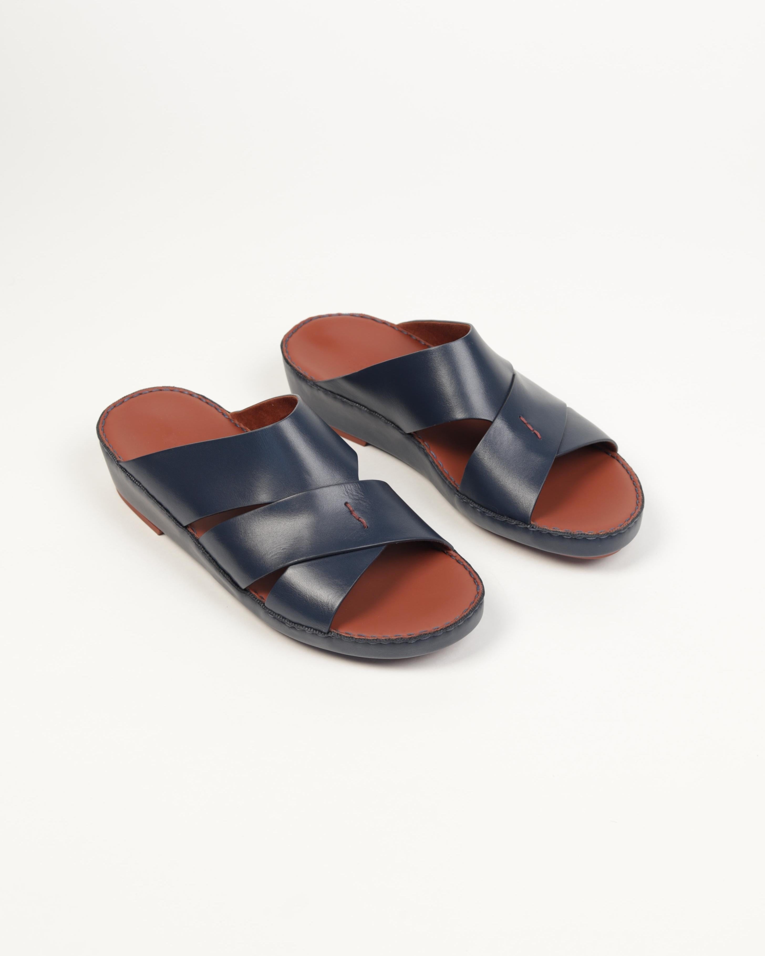 Premium men's sandals in the UAE, crafted from genuine Italian and natural leather.