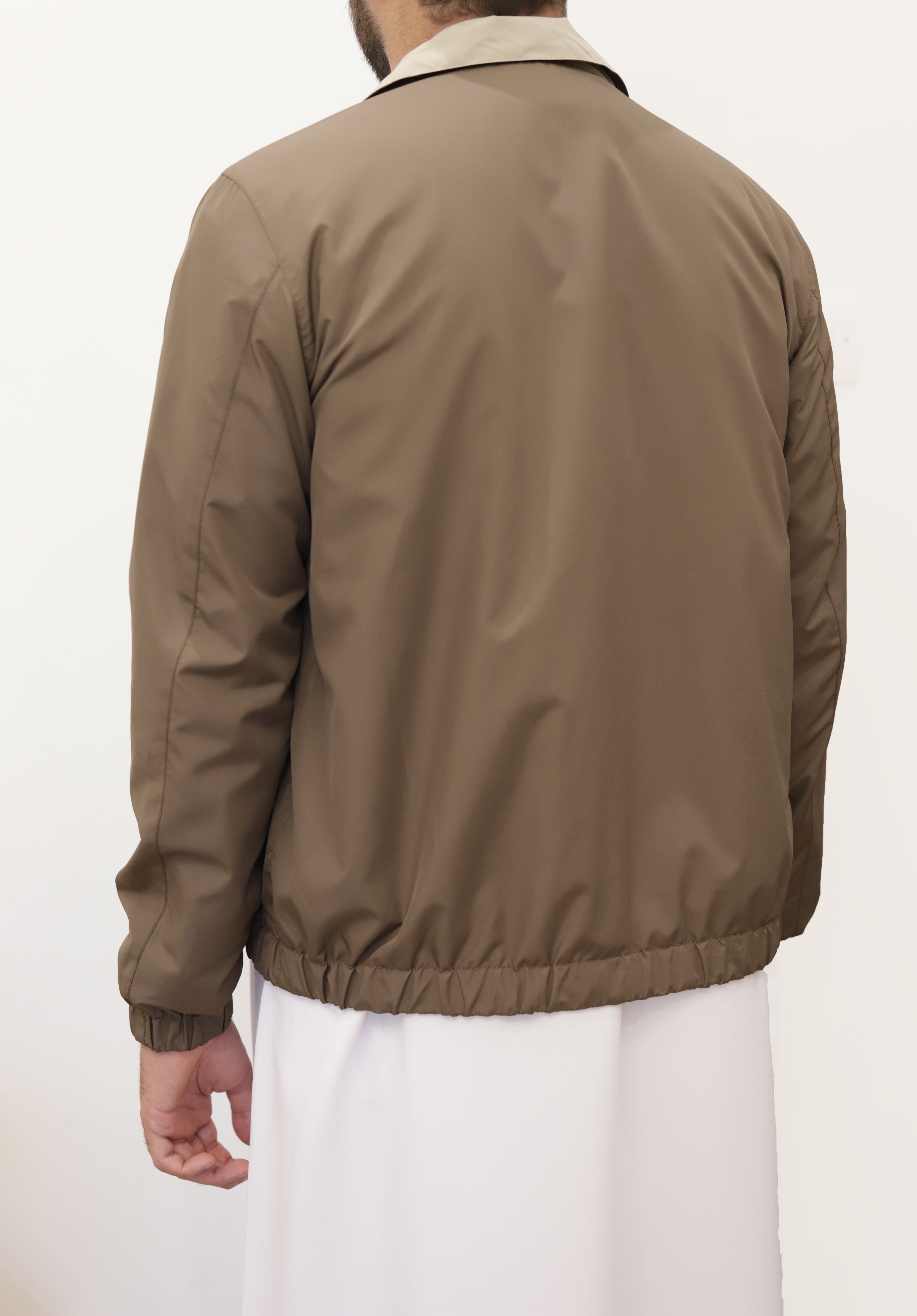 PRESTIGE BOMBER STORM MICROFIBER JACKET REVERSIBLE-Sand / Brown