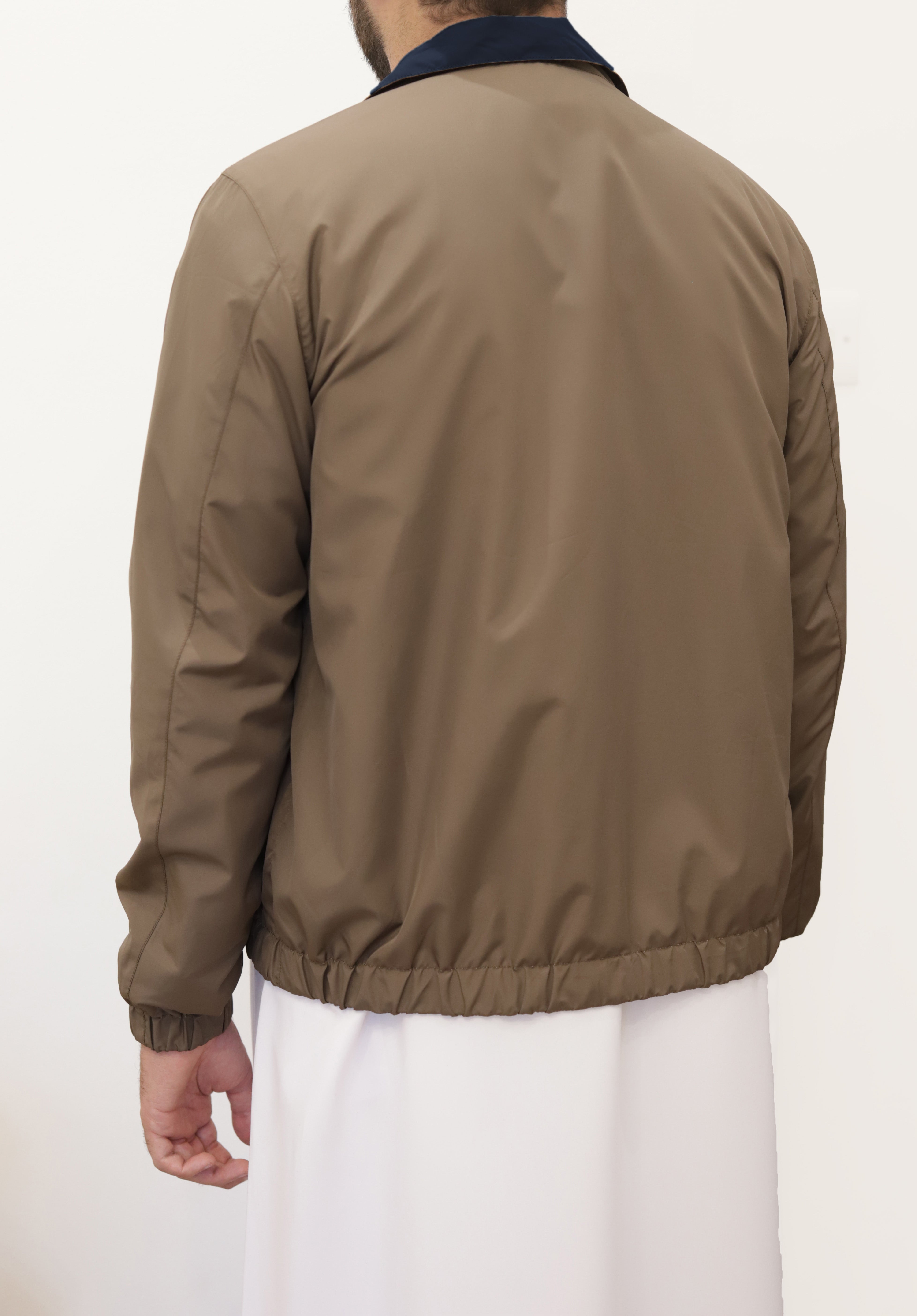 PRESTIGE BOMBER STORM MICROFIBER JACKET REVERSIBLE - Navy / Brown