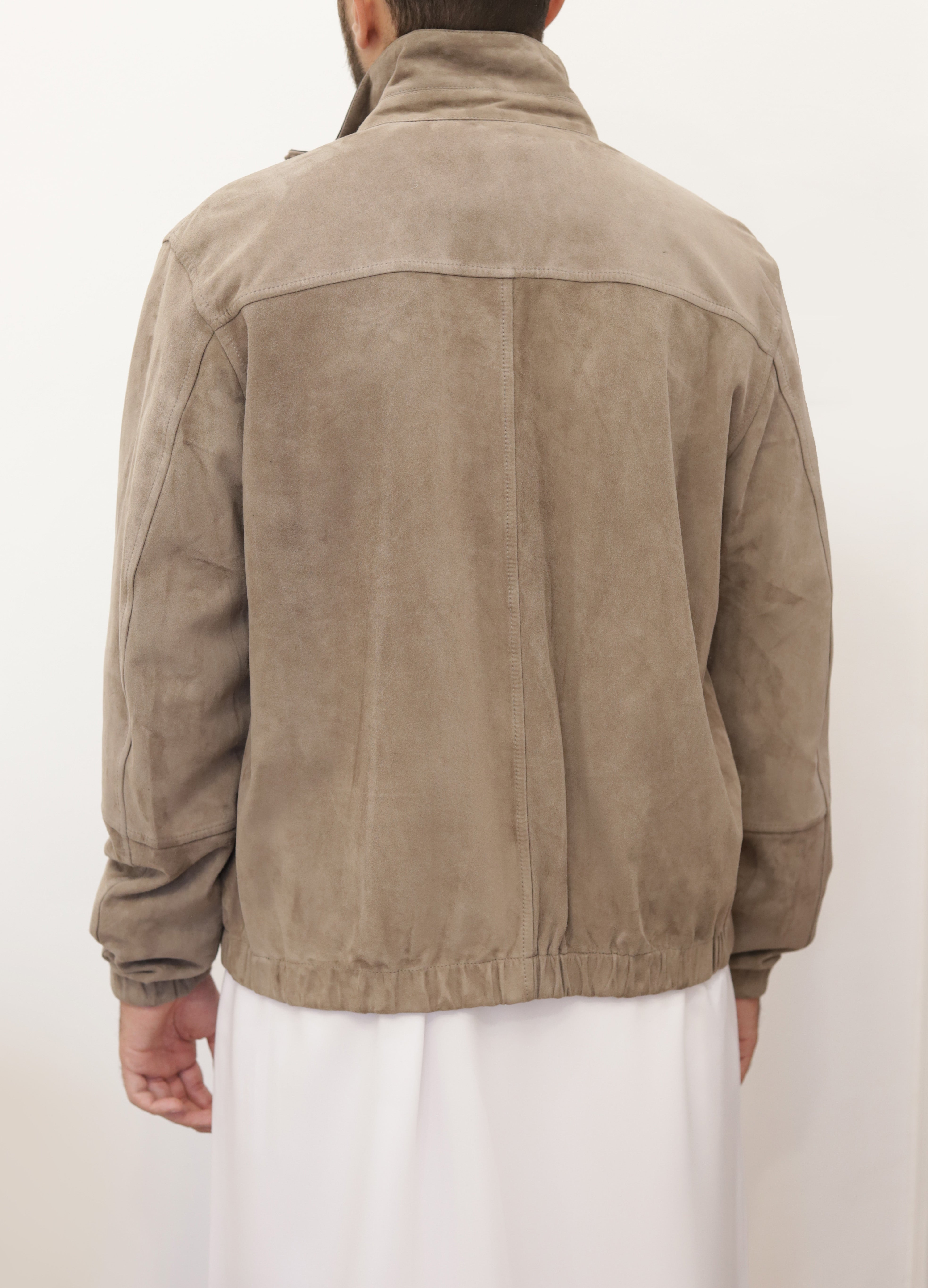 PRESTIGE Bomber Reversible Leather Jacket - Taupe