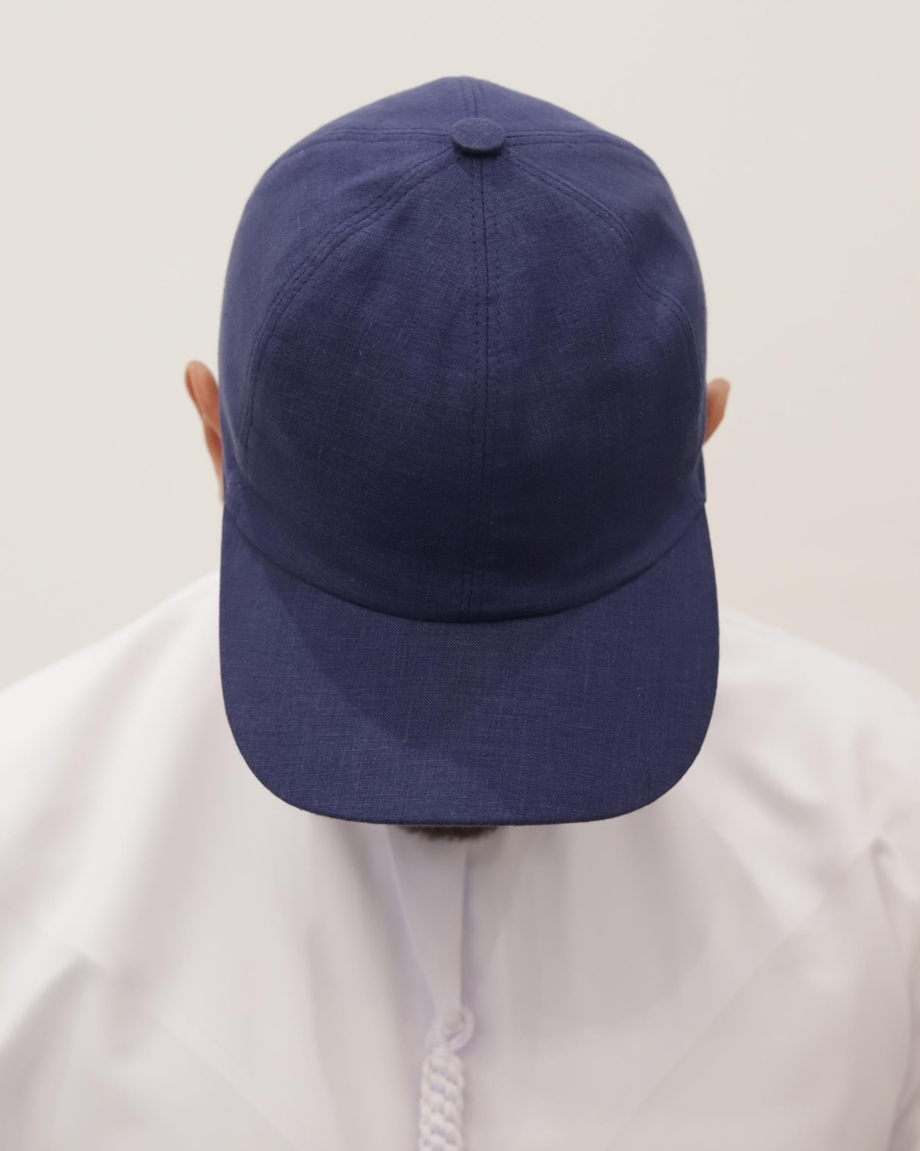 PCL 001 BLUE - BASEBALL CAP LINEN