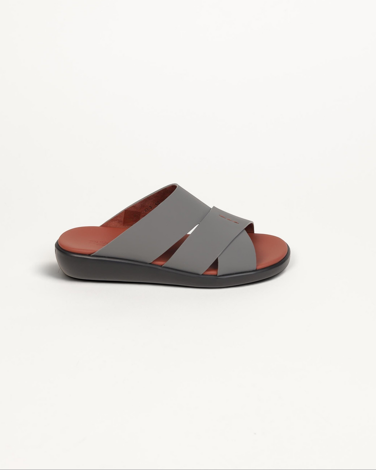 Prestige PG-XL3 Lord Gommato men's extra light sandals in anthracite grey with a comfortable contoured footbed