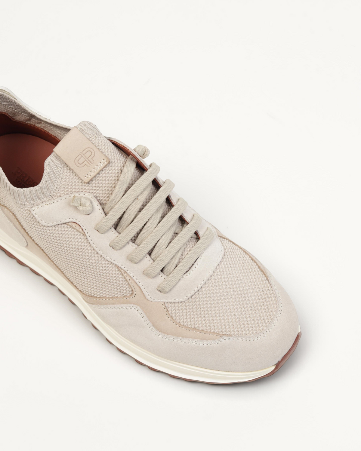 Prestige XLR Stars Walk XL sneakers in beige featuring a mix of suede and mesh textures with a branded tongue label.