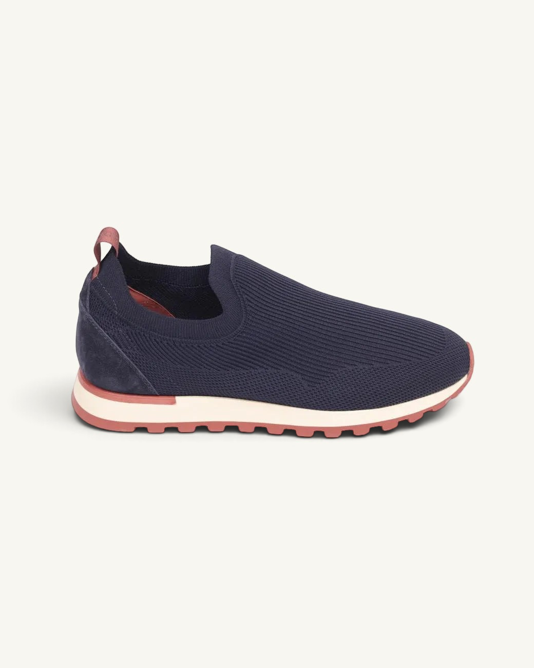 Prestige Flexy Lux active blue slip-on sneakers with a ribbed knit upper, suede heel detail, and a two-tone sole.