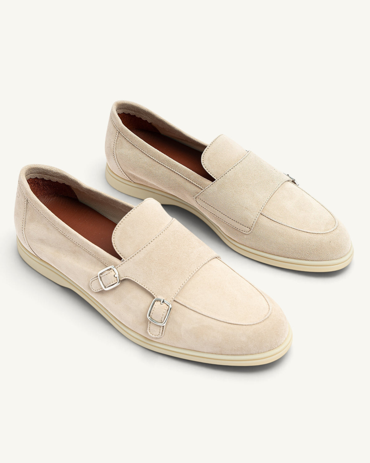 PS - D5338 Loafer Monk Walk  REVERSE - Ivory