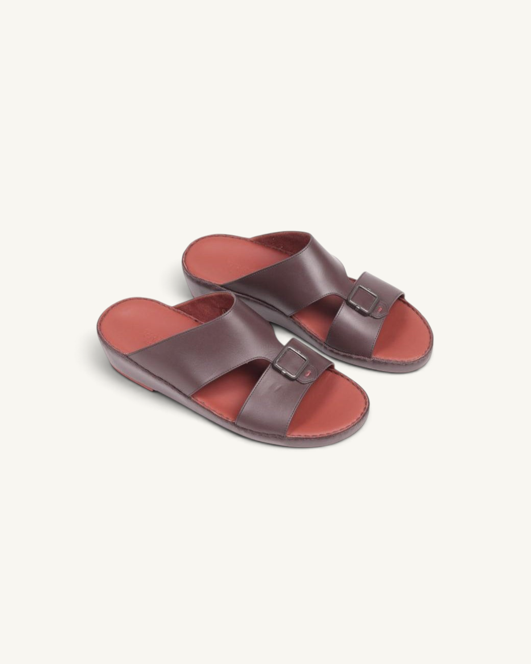 Prestige P3439 Legacy Lux sandals in choccolato brown napa leather with adjustable buckle straps