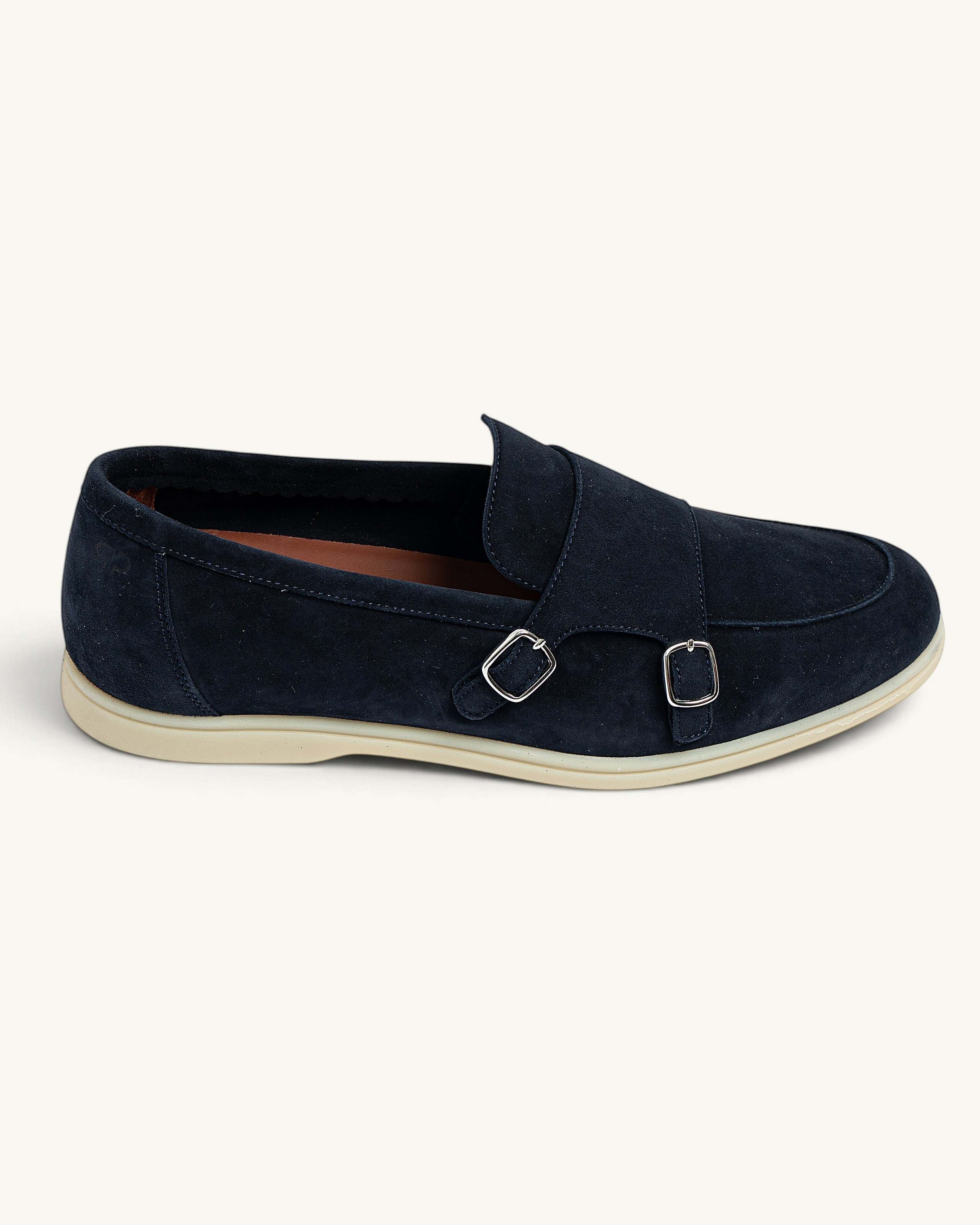 PS - D5338 Loafer Monk Walk  REVERSE - Navy Blue